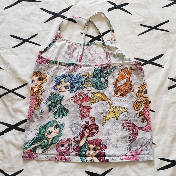 Paper Wings Organic Mermaid Tank Top 12, Fits 10 - Picture 2 of 4